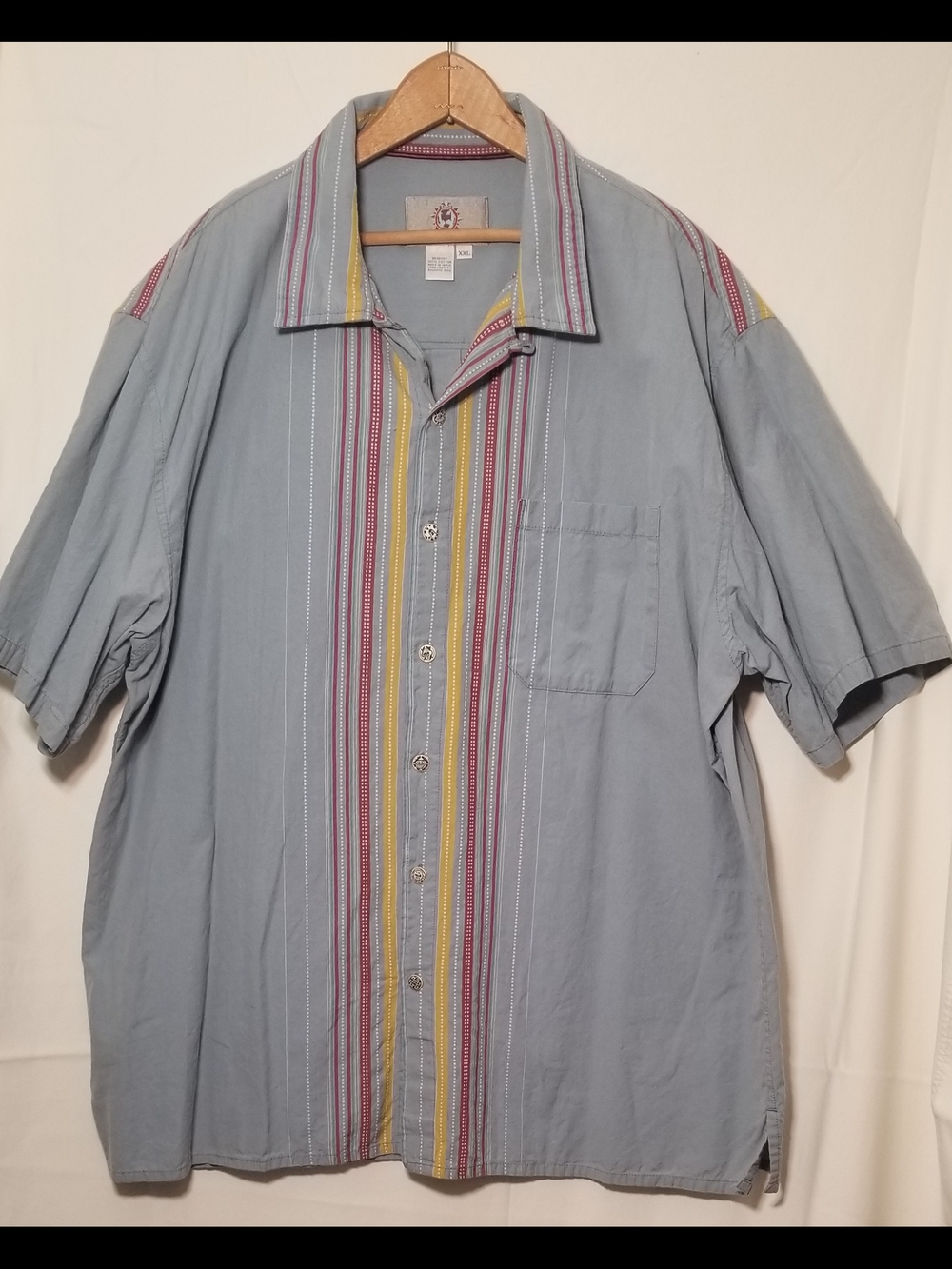 The Territory Ahead Light Blue Short-Sleeve Button-Up Shirt Size XXL